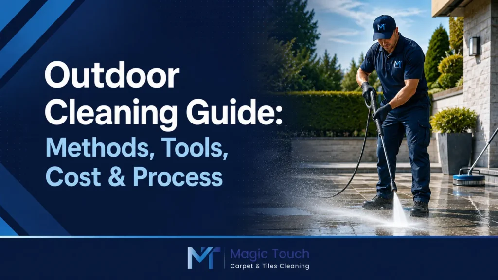 Outdoor cleaning guide covering methods, tools, cost and process for exterior surfaces